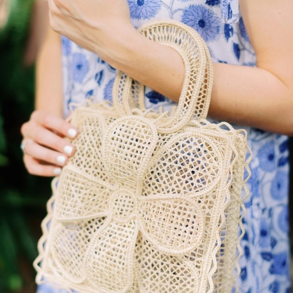 Victoria Dunn, The Bougainvillea Tote | Natural, NWT - Picture 2 of 7